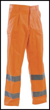 Linea alta visibilita' pantalone p/c 35/65% - arancio -